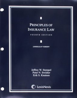 Principles of Insurance Law