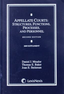 Appellate Courts (2009 Supp) 2nd 9781422473979 Front Cover