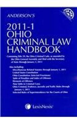 2011-1 Ohio Criminal Law Handbook W/Cd