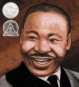 Martin's Big Words The Life of Dr. Martin Luther King, Jr. (Caldecott Honor Book)  9781423106357 Front Cover