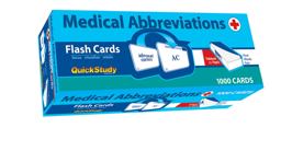 Medical Abbreviations Flash Cards - 1000 Cards A QuickStudy Reference Tool  9781423203643 Front Cover
