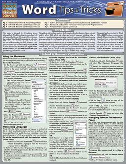 Word Tips and Tricks