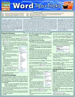 Word Tips and Tricks