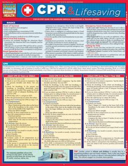 CPR and Lifesaving A QuickStudy Laminated Reference Guide  9781423218616 Front Cover