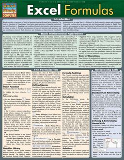 Excel Formulas QuickStudy Laminated Study Guide (QuickStudy Computer)  9781423221692 Front Cover