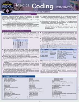 Medical Coding ICD-10-PCS A QuickStudy Laminated Reference Guide 2nd 9781423236559 Front Cover