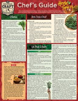 Chef's Guide to Herbs and Spices A QuickStudy Laminated Reference Guide 2nd 9781423239772 Front Cover