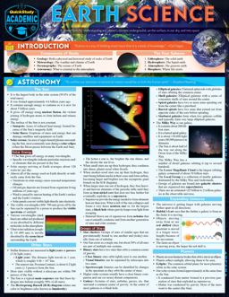 Earth Science A QuickStudy Laminated Reference Guide 2nd 9781423239802 Front Cover