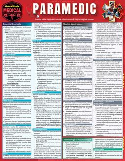 Paramedic A QuickStudy Laminated Reference Guide  9781423244219 Front Cover