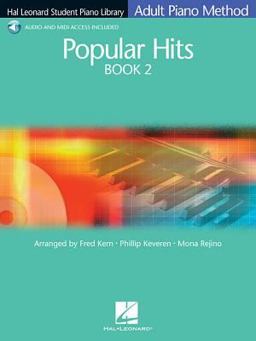 Popular Hits Book 2 Hal Leonard Student Piano Library Adult Piano Method - Book with Online Audio  9781423409373 Front Cover