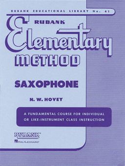 Rubank Elementary Method - Saxophone  9781423444817 Front Cover