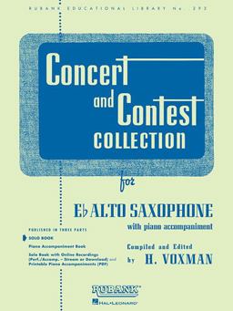 Concert and Contest Collection for Eb Alto Saxophone Solo Book Only  9781423445494 Front Cover