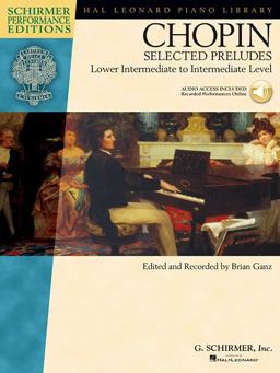 Chopin - Selected Preludes Lower Intermediate to Intermediate Level  9781423455233 Front Cover