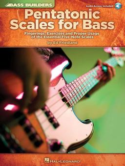 Pentatonic Scales for Bass Fingerings, Exercises and Proper Usage of the Essential Five-Note Scales - Book/Online Audio