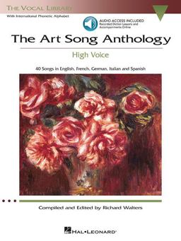 Art Song Anthology - High Voice Book/Online Audio  9781423483991 Front Cover