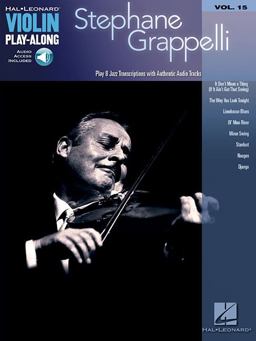 Stephane Grappelli Violin Play-Along Volume 15  9781423486473 Front Cover