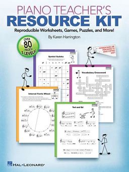 Piano Teacher's Resource Kit Reproducible Worksheets, Games, Puzzles, and More!  9781423489573 Front Cover