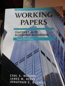 Acp Working Papers T/A Accounting 23e Acp Working Papers T/A Accounting 23e