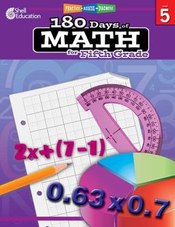 180 Days of Math for Fifth Grade Practice, Assess, Diagnose  9781425808082 Front Cover