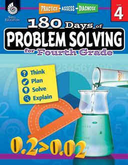 180 Days of Problem Solving for Fourth Grade Practice, Assess, Diagnose  9781425816162 Front Cover