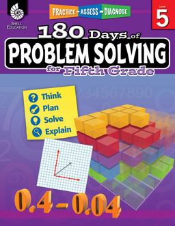 180 Days of Problem Solving for Fifth Grade  9781425816179 Front Cover