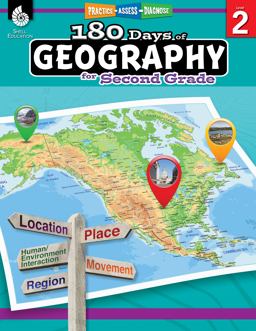 180 Days of Geography for Second Grade Practice, Assess, Diagnose  9781425833039 Front Cover