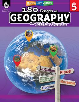 180 Days of Geography for Fifth Grade Practice, Assess, Diagnose  9781425833060 Front Cover