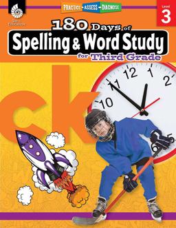 180 Days of Spelling and Word Study for Third Grade Practice, Assess, Diagnose  9781425833114 Front Cover
