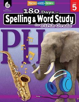 180 Days of Spelling and Word Study for Fifth Grade Practice, Assess, Diagnose  9781425833138 Front Cover