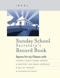 Ideal Sunday School Secretary's Record Book  9781426774157 Front Cover