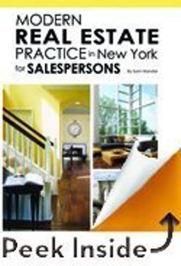 Modern Real Estate Practice in New York for Salespersons, 11 E 11th 9781427731418 Front Cover