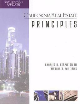 California Real Estate Principles 6th 9781427763815 Front Cover