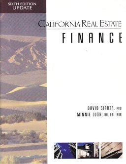 California Real Estate Finance 6th 9781427766441 Front Cover