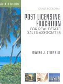 Post-Licensing Education for RE Sales Associates, 7th Edition