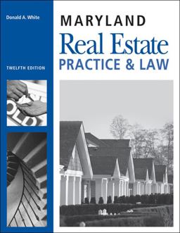 Maryland Real Estate Practice and Law 12th 9781427779229 Front Cover
