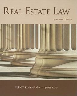 Real Estate Law, 7th Edition 7th 9781427782625 Front Cover