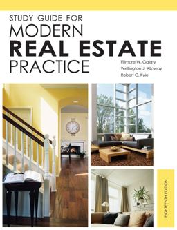 Study Guide for Modern Real Estate Practice 18th 9781427789457 Front Cover