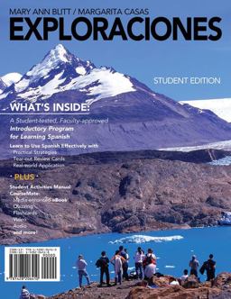 Exploraciones (with Student Activities Manual and Spanish CourseMate Printed Access Card)  9781428206410 Front Cover