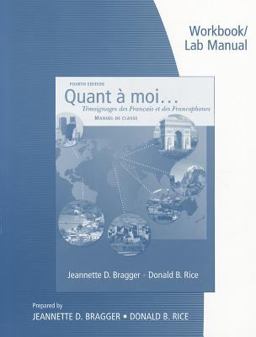 Workbook and Lab Manual for Quant a Moi...