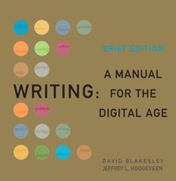 Writing 2009 A Manual for the Digitalage  9781428290327 Front Cover