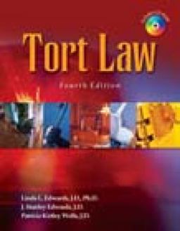 Tort Law 4th 9781428318496 Front Cover
