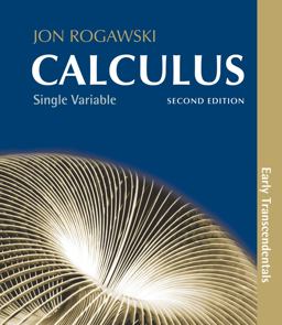 Calculus: Early Transcendentals, Single Variable Calculus