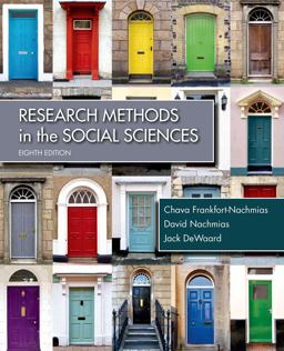 Research Methods for the Social Sciences:  9781429233002 Front Cover