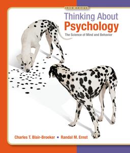 Thinking about Psychology 3rd 9781429233262 Front Cover