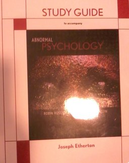 Study Guide for Abnormal Psychology