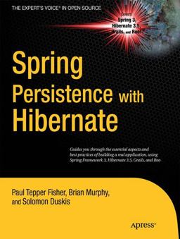 Spring Persistence with Hibernate  9781430226321 Front Cover