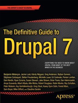 Definitive Guide to Drupal 7  9781430231356 Front Cover