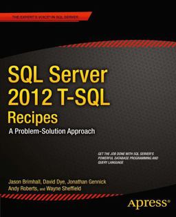 SQL Server 2012 T-SQL Recipes 3rd 9781430242000 Front Cover