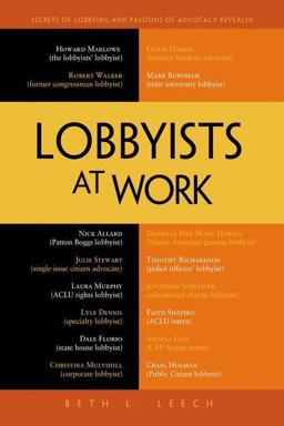 Lobbyists at Work  9781430245605 Front Cover