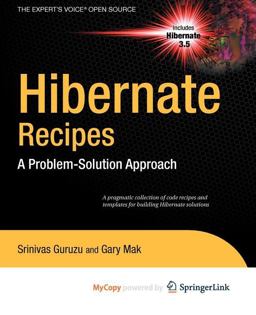 Hibernate Recipes